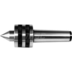 Live Center: Taper Shank, 2.9527″ Head Length 2,200 lb Workpiece Weight, 3,000 Max RPM, Standard Point