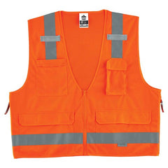 8250Z S/M Orange Surveyors Vest Type R Class 2 - Industrial Tool & Supply