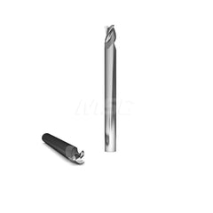 Square End Mill: 13/32'' Dia, 9/16'' LOC, 7/16'' Shank Dia, 2-3/4'' OAL, 3 Flutes, Solid Carbide Single End, ZrN Finish, Upcut Flute, 37 ° Helix, Centercutting, RH Cut, RH Flute, Series 2030