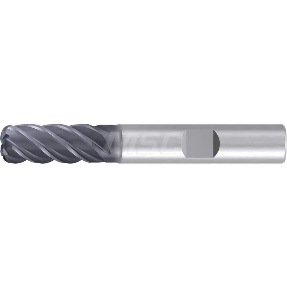 1/2″ Diam 5-Flute 35/38° Solid Carbide 0.01″ Corner Radius Roughing & Finishing End Mill AlCr Finish, 1″ LOC, 3″ OAL, 1/2″ Shank Diam, Centercutting, Standard Length