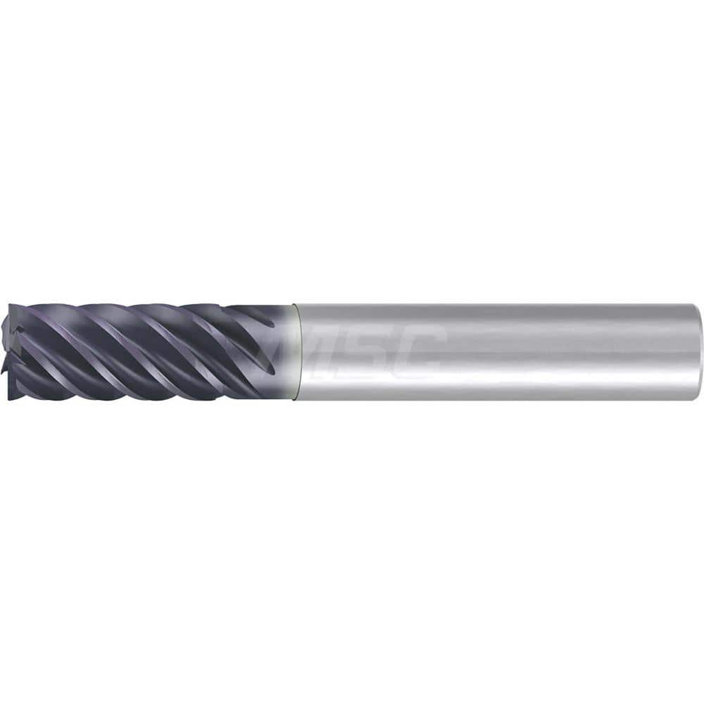 5/16″ Diam 6-Flute 35/38° Solid Carbide 0.005″ Corner Chamfer Roughing & Finishing End Mill AlCr Finish, 13/16″ LOC, 2-1/2″ OAL, 5/16″ Shank Diam, Centercutting, Standard Length