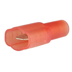 Wire Disconnects; Gender: Male; Insulation Type: Fully Insulated; Insulation Material: Nylon; Connection Type: Crimp; Compatible Wire Size (sq mm): 0.5-1.5; Tab Width (Decimal Inch): 0.187; Tab Width (mm): 0.187 in; 4.75 mm; Color: Red; Contact Material:
