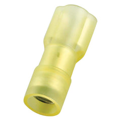 Wire Disconnects; Gender: Female; Insulation Type: Fully Insulated; Insulation Material: Nylon; Connection Type: Crimp; Compatible Wire Size (sq mm): 4.0-6.0; Tab Width (Decimal Inch): 0.25; Tab Width (mm): 6.34 mm; 0.25 in; Color: Yellow; Contact Materia