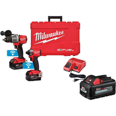 Milwaukee Tool - Cordless Tool Combination Kits Voltage: 18 Tools: 1/2" Drill/Driver; 1/4" Impact Driver - Industrial Tool & Supply