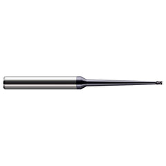 Square End Mill: 1/32'' Dia, 3/64'' LOC, 1/4'' Shank Dia, 4'' OAL, 2 Flutes, Solid Carbide Single End, AlTiN Finish, 30 ° Helix, Centercutting, RH Cut, RH Flute