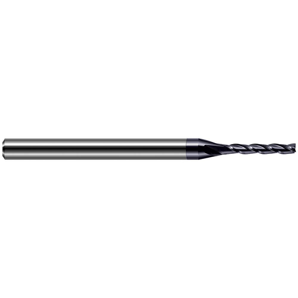 Square End Mill: 3/16'' Dia, 3/4'' LOC, 3/16'' Shank Dia, 3'' OAL, 4 Flutes, Solid Carbide Single End, AlTiN Finish, 30 ° Helix, RH Cut, RH Flute