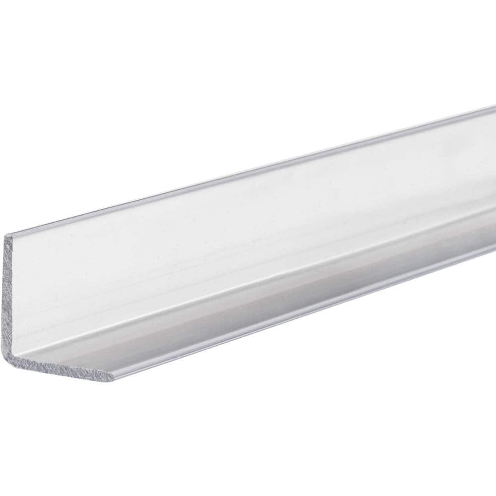 USA Sealing - Plastic Angles; Material: Polycarbonate ; Leg Length (Inch): 1-1/2 ; Leg Height (Inch): 1.00 ; Thickness (Inch): 0.0500 ; Length (Feet): 6.000 ; Type: 90 Degree Polycarbonate Angle - Exact Industrial Supply