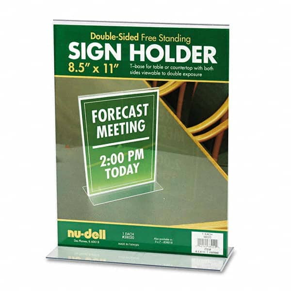 NuDell - Display & Organizer Accessories Type: Sign Holder For Use With: Signs - Industrial Tool & Supply