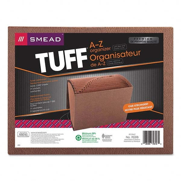 SMEAD - File Folders, Expansion Folders & Hanging Files Folder/File Type: Expanding Wallet Color: Brown - Industrial Tool & Supply