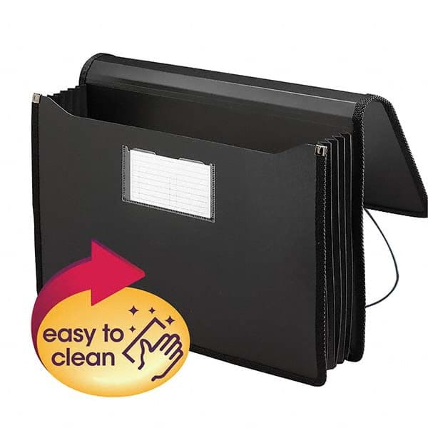 SMEAD - File Folders, Expansion Folders & Hanging Files Folder/File Type: Expanding Wallet Color: Black - Industrial Tool & Supply