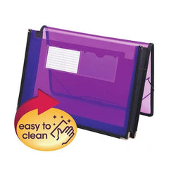 SMEAD - File Folders, Expansion Folders & Hanging Files Folder/File Type: Expanding Wallet Color: Purple - Industrial Tool & Supply