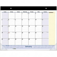 Desk Pad: 13 Sheets Blue & Yellow Cover