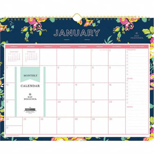 Blue Sky - Note Pads, Writing Pads & Notebooks Writing Pads & Notebook Type: Wall Calendar Size: 15 x 12 - Industrial Tool & Supply