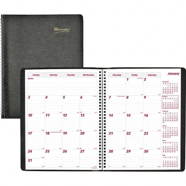 Brownline - Note Pads, Writing Pads & Notebooks Writing Pads & Notebook Type: Monthly Planner Size: 11 x 8-1/2 - Industrial Tool & Supply