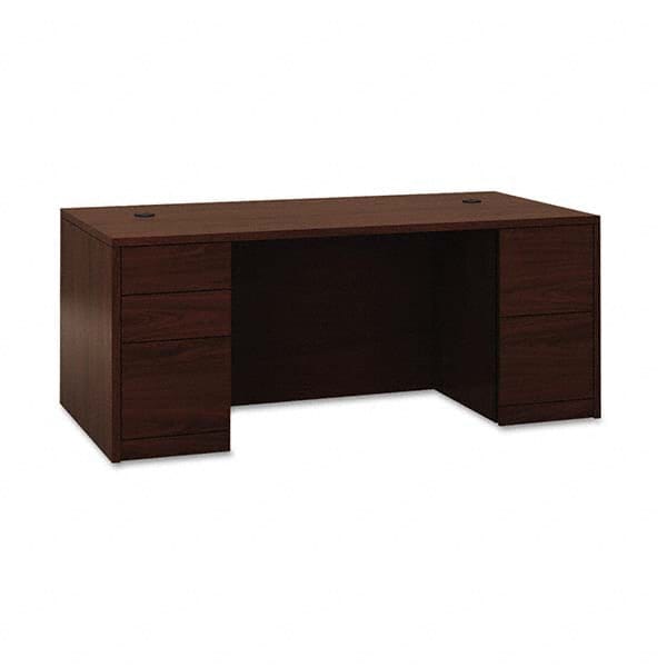 Hon - Office Desks Type: Double Pedestal Desk Center Draw: No - Industrial Tool & Supply
