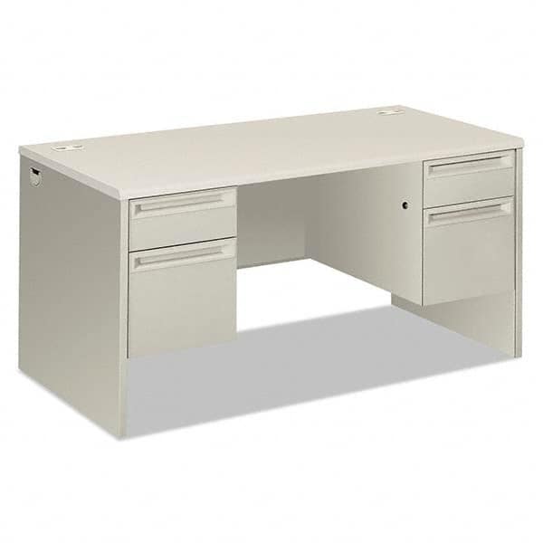Hon - Office Desks Type: Double Pedestal Desk Center Draw: No - Industrial Tool & Supply