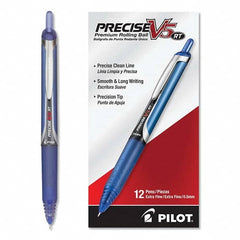 Pilot - Pens & Pencils Type: Roller Ball Pen Color: Blue - Industrial Tool & Supply