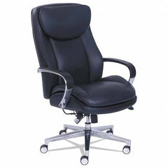 La-Z-Boy - 46-1/2" High Executive High Back Leather Chair - Industrial Tool & Supply