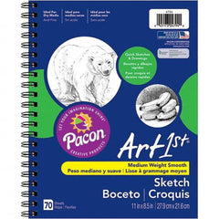 Pacon - Note Pads, Writing Pads & Notebooks Writing Pads & Notebook Type: Sketch Size: 11 x 8-1/2 - Industrial Tool & Supply