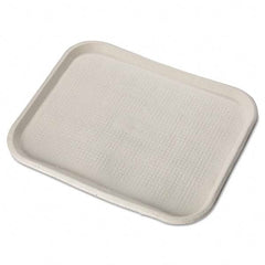 Chinet - Savaday Molded Fiber Food Trays, 14 x 18, White, Rectangular, 100/Carton - Industrial Tool & Supply