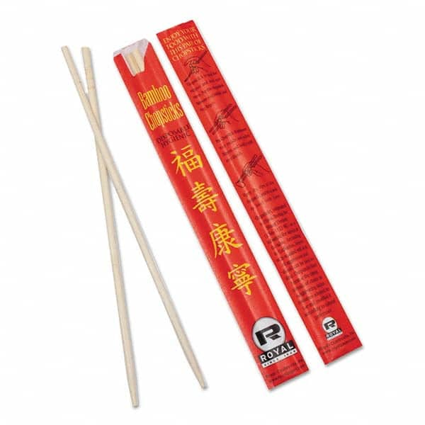 Royal Paper - Chopsticks, Bamboo, 9", 1000/Carton - Industrial Tool & Supply
