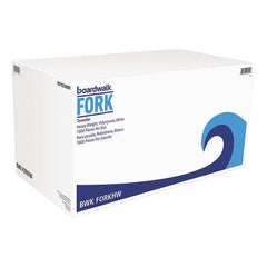 Boardwalk - Heavyweight Polystyrene Plastic Cutlery, Fork, White, 1000/Carton - Industrial Tool & Supply