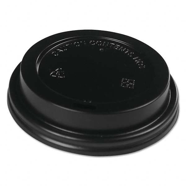 Boardwalk - Hot Cup Lids, Fits 10-20 oz Hot Cups, Black, 1000/Carton - Industrial Tool & Supply