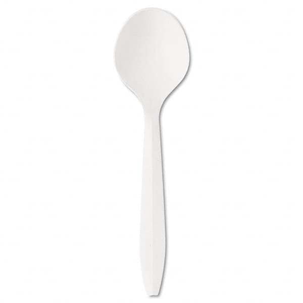 Boardwalk - Mediumweight Polystyrene Plastic Cutlery, Soup Spoon, White, 1000/Carton - Industrial Tool & Supply