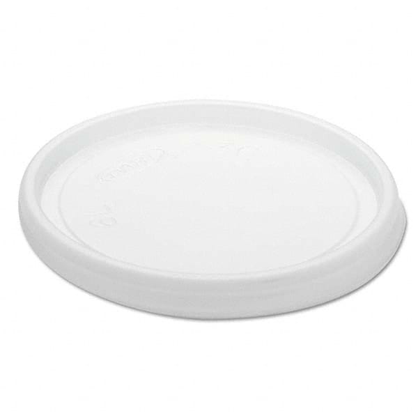 DART - Non-Vented Cup Lids, Fits 6 oz Cups, 2,3-1/2,4 oz Food Containers, Translucent, 1000/Carton - Industrial Tool & Supply