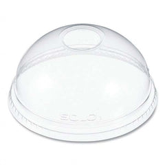 DART - Ultra Clear Dome Cold Cup Lids f/16-24 oz Cups, PET, 1000/Carton - Industrial Tool & Supply