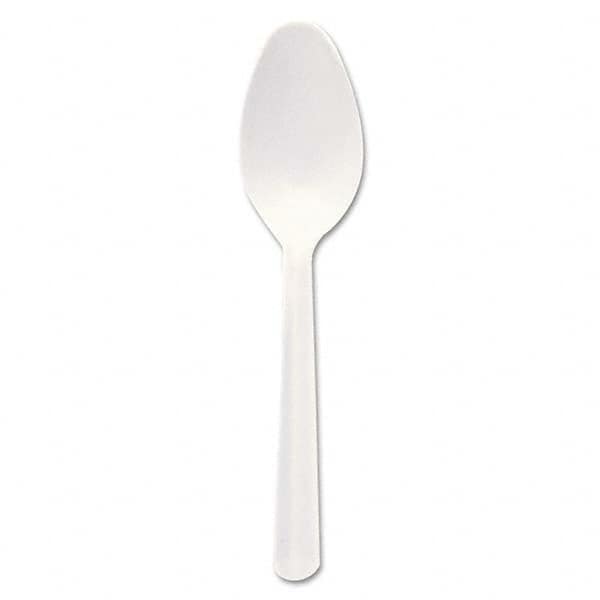 DART - Bonus Polypropylene Cutlery, 5", Teaspoon, White - Industrial Tool & Supply