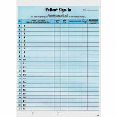 Tabbies - Note Pads, Writing Pads & Notebooks Writing Pads & Notebook Type: Sign-In Label Form Size: 8-1/2 x 11-5/8 - Industrial Tool & Supply