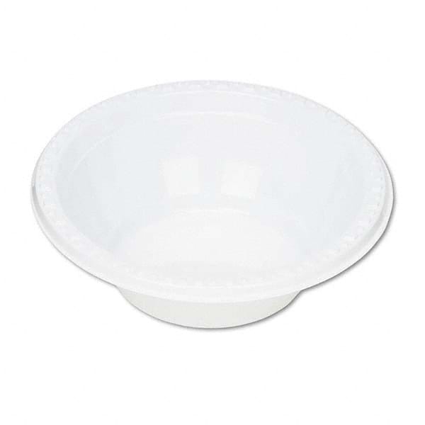 Tablemate Products - Plastic Dinnerware, Bowls, 5 oz, White, 125/Pack - Industrial Tool & Supply