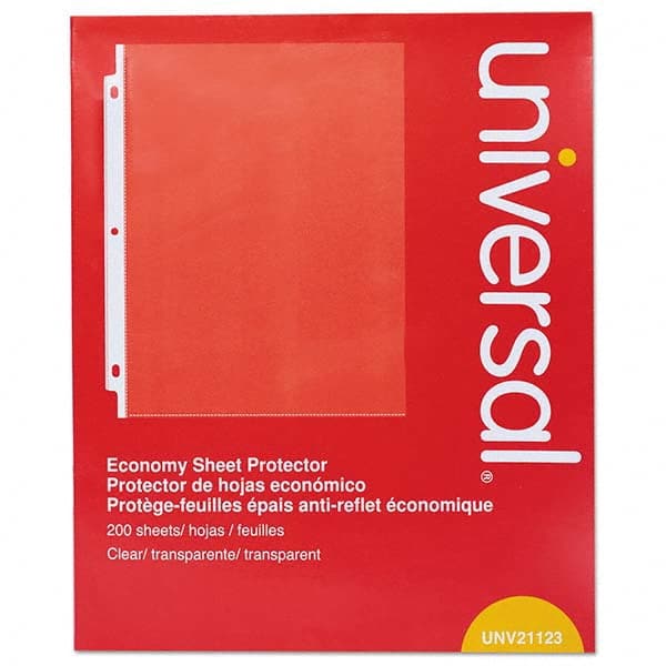 UNIVERSAL - Document Protectors Type: Sheet Protectors-Ring Binder Width (Inch): 8-1/2 - Industrial Tool & Supply