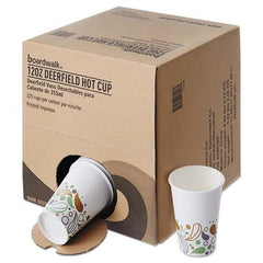 Boardwalk - Convenience Pack Paper Hot Cups, 12 oz, Deerfield Print, 225/Carton - Industrial Tool & Supply