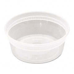 Pactiv - DELItainer Microwavable Combo, Clear, 8 oz, 1.13 x 2.8 x 1.33, 240/Carton - Industrial Tool & Supply