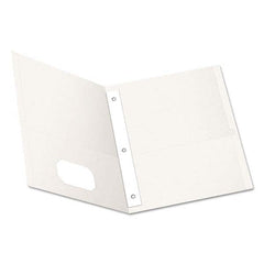 OXFORD - File Folders, Expansion Folders & Hanging Files Folder/File Type: Pocket Folders Color: White - Industrial Tool & Supply