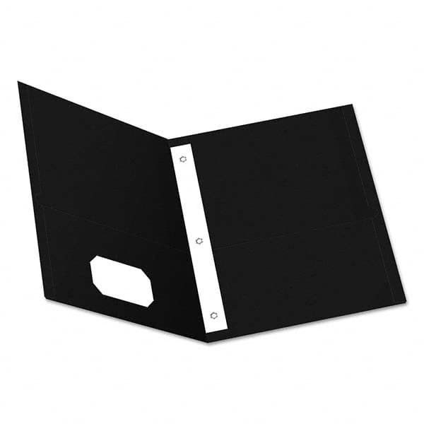 OXFORD - File Folders, Expansion Folders & Hanging Files Folder/File Type: Pocket Folders Color: Black - Industrial Tool & Supply