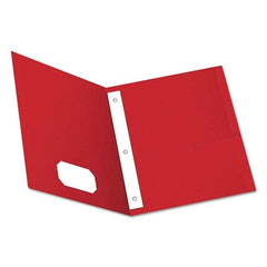 OXFORD - File Folders, Expansion Folders & Hanging Files Folder/File Type: Pocket Folders Color: Red - Industrial Tool & Supply