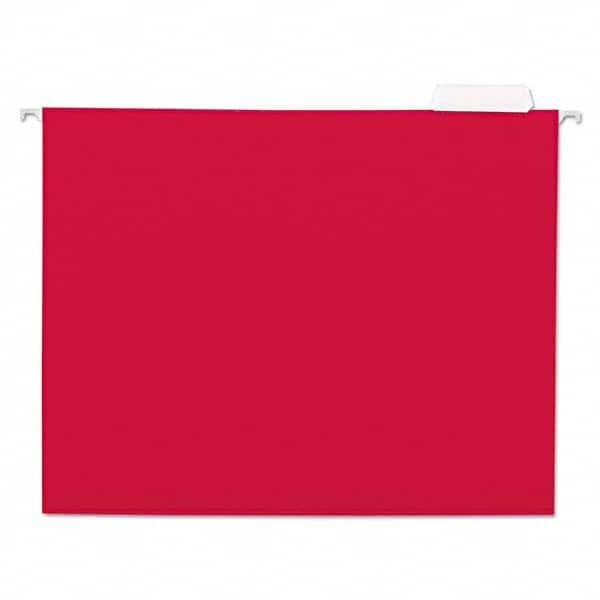 UNIVERSAL - File Folders, Expansion Folders & Hanging Files Folder/File Type: Hanging File Folder Color: Red - Industrial Tool & Supply