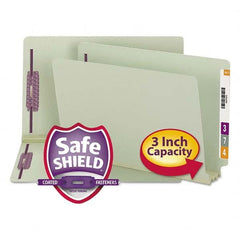 SMEAD - File Folders, Expansion Folders & Hanging Files Folder/File Type: File Folders with End Tab Color: Green - Industrial Tool & Supply