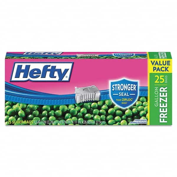 Hefty - Reclosable Food & Sandwich Bags Volume Capacity: 1 Gal. Width (Inch): 10.560 - Industrial Tool & Supply