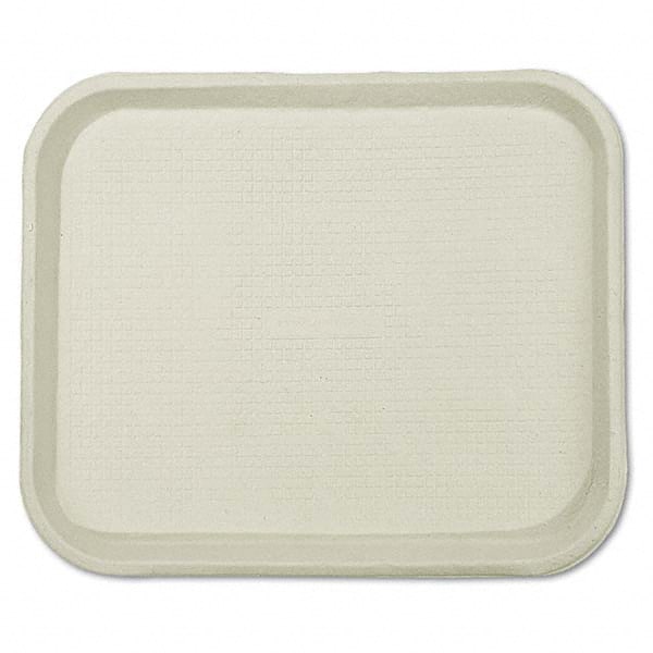 Chinet - Savaday Molded Fiber Food Trays, 9 x 12 x 1, White, Rectangular - Industrial Tool & Supply