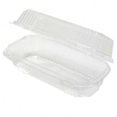 Pactiv - ClearView SmartLock Containers, Clear, 8 1/2w x 2 1/2d x 4h, 250/Carton - Industrial Tool & Supply