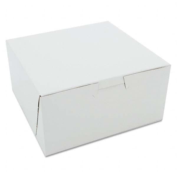 SCT - Non-Window Bakery Boxes, 6 x 6 x 3, White, 250/Carton - Industrial Tool & Supply