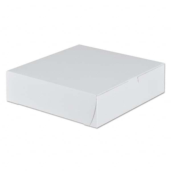 SCT - Tuck-Top Bakery Boxes, 9w x 9d x 2 1/2h, White, 250/Carton - Industrial Tool & Supply