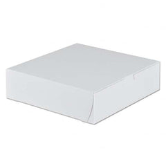SCT - Tuck-Top Bakery Boxes, 9w x 9d x 2 1/2h, White, 250/Carton - Industrial Tool & Supply