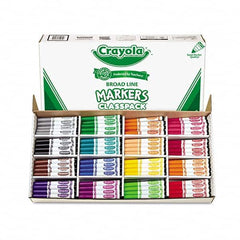 Crayola - Markers & Paintsticks Type: Marker Color: Black; Blue; Brown; Dolphin Gray; Flamingo Pink; Green; Iguana Green; Orange; Raspberry; Red; Royal Purple; Sandy Tan; Tiger Orange; Turquoise; Violet; Yellow - Industrial Tool & Supply