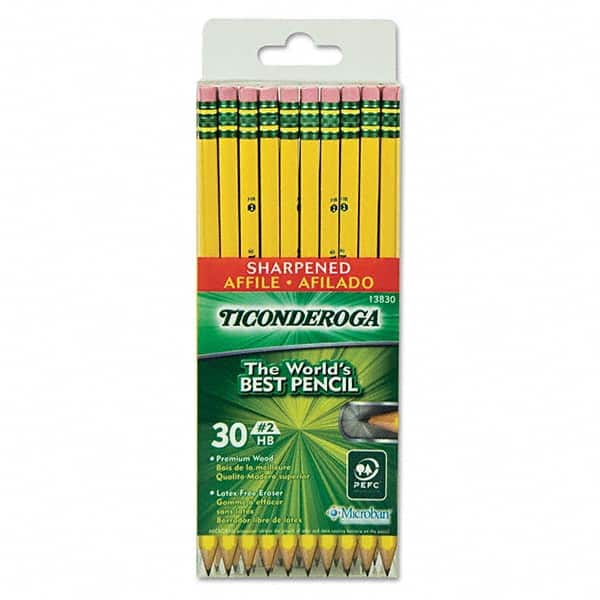 TICONDEROGA - Pens & Pencils Type: Pencil Color: Black - Industrial Tool & Supply