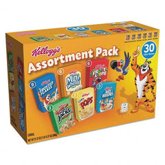 Kellogg's - Snacks, Cookies, Candy & Gum Breakroom Accessory Type: Cereal Breakroom Accessory Description: Breakfast Cereal Mini Boxes, Assorted, 2.39 oz Box, 30/Carton - Industrial Tool & Supply
